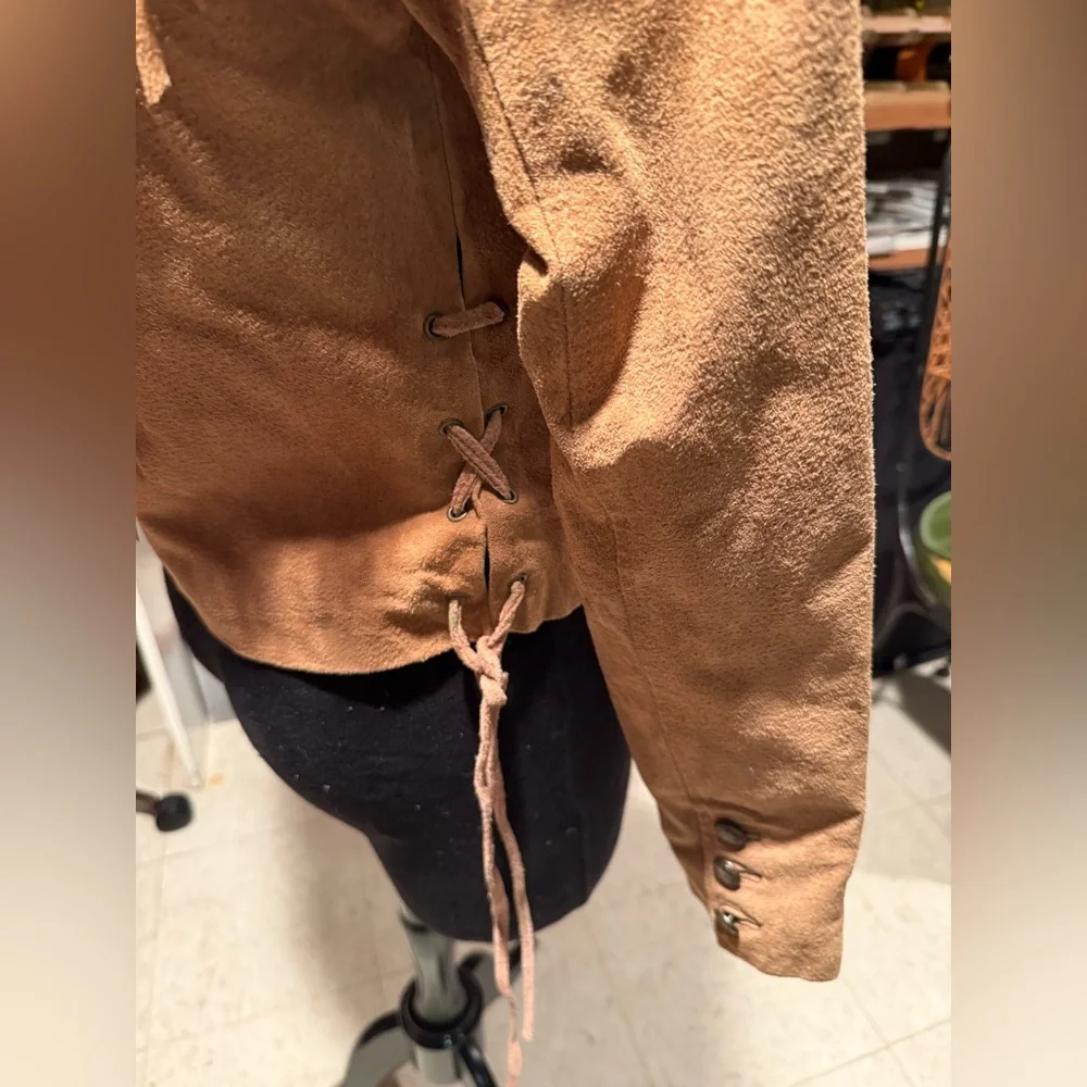 Forever 21 real suede fringe jacket - Picture 2 of 8